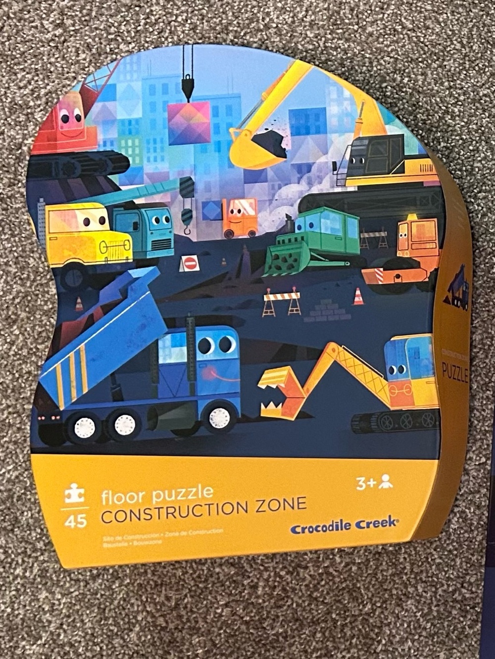 3/$25 Construction Zone 45-Piece Floor Puzzle - Multi-Color